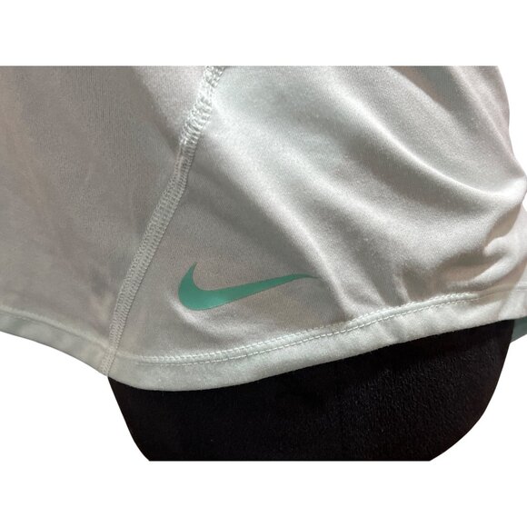 NIKE Women's White Dri-Fit Tank Top With Mint Green Size Small - Picture 3 of 6
